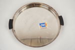 Rund Nysilverbricka. M10