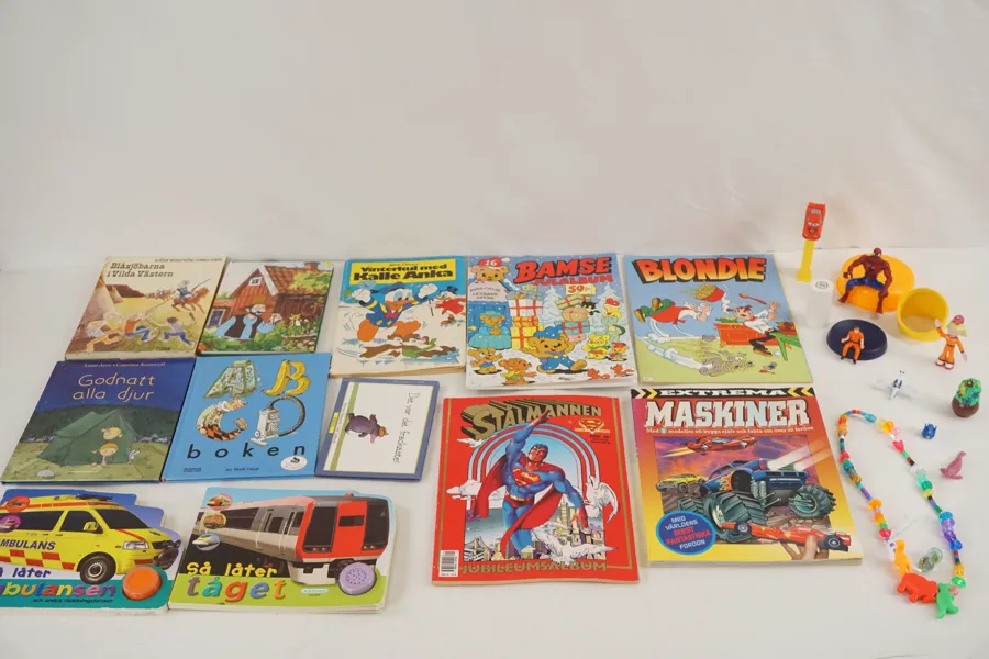 Leksaker & böcker, bamse mm. A51
