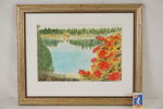 Cume, höst sjölandskap, akvarell 49x39. M20
