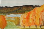 Cumé van Ocke, höstlandskap, 53x43 akvarell. M23