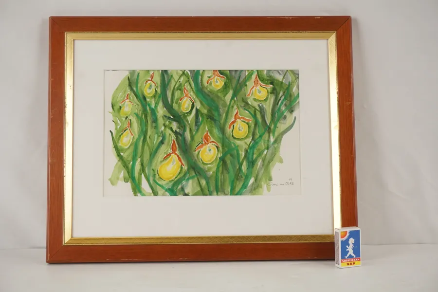 Cumé van Ocke, frukter och grönt, 48x39, akvarell. M26