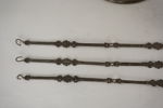 Taklampa med silverfärgad dekor. Bc54