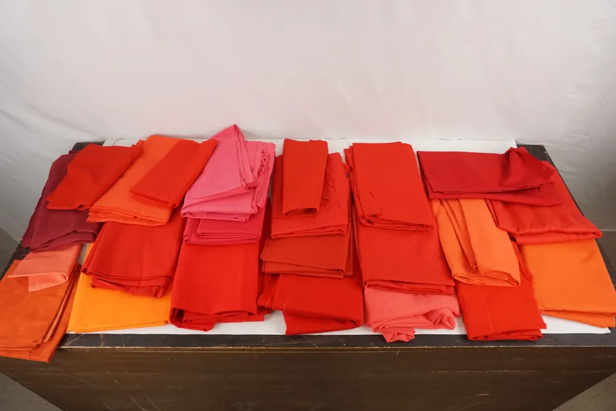 Tyg - Röd & Orange. Bc107