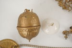 Takfotogen lampa i delar. Bc117
