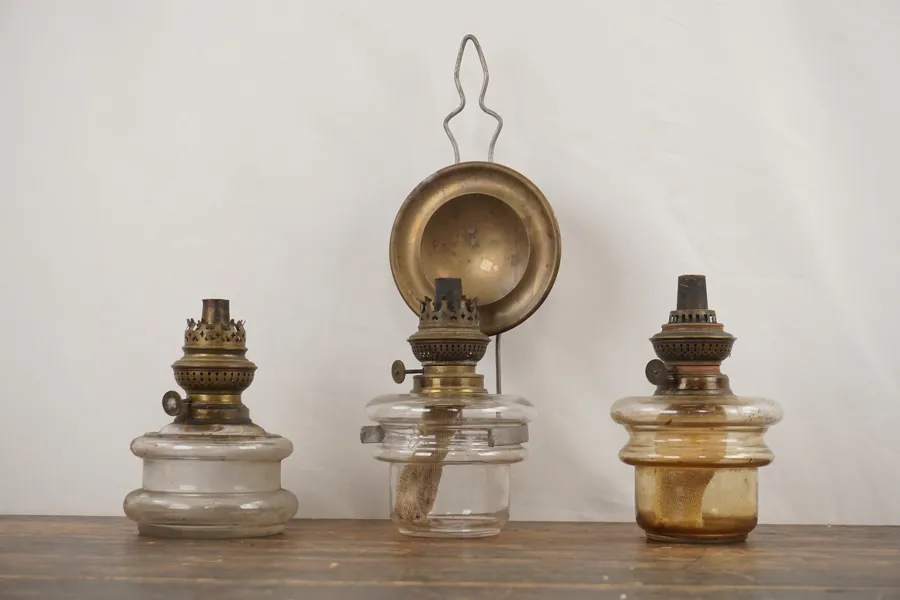 3st fotogenlampor glas. A96