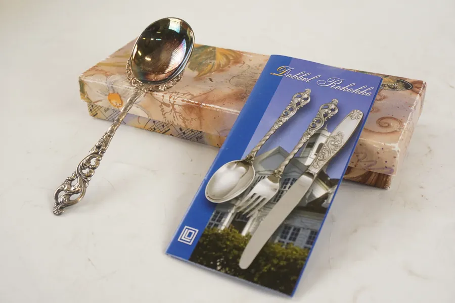 Dessertsked i silver 20g. A48/