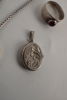 Silver halsband, ring, hänge mm. A144