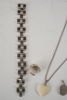 Silver halsband, ring, hänge mm. A144