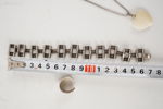 Silver halsband, ring, hänge mm. A144