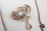 Stor hänge & brosch i silver 830. 12gA145