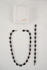 Halsband & halsband med svarta stenar. A155
