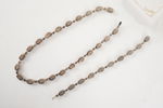 Halsband & halsband med svarta stenar. A155