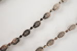 Halsband & halsband med svarta stenar. A155