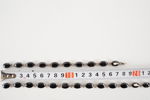 Halsband & halsband med svarta stenar. A155