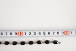 Halsband & halsband med svarta stenar. A155