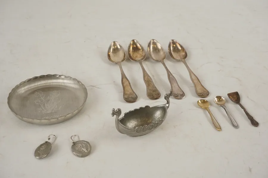 4st Teskedar i nysilver mm. A170