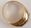 Guldring med stenar 18k. 3,5g A171
