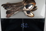 12st Silverskedar 830. 150g A178