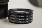 Itorex 49mm +1 +2 +3 expert skylight kamerafilter med fodral. A2/