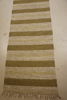 Matta grön/beige 70x240. B229