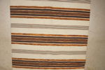 Plastmatta brun/orange/vit 176x121. B230