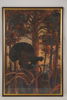 Thorsten Johansson, tjäder på träd, målning, 39x56. M42
