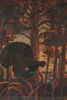 Thorsten Johansson, tjäder på träd, målning, 39x56. M42