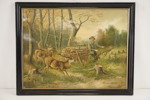 Jägare, tryck, 57x45cm. M11/