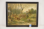 Jägare, tryck, 57x45cm. M11/
