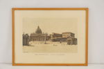 Tryck Piazza San Pietro. 37x29 M26/