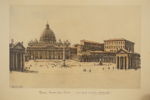 Tryck Piazza San Pietro. 37x29 M26/