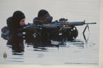 2st Bilder, militär helikopter, 51x71cm. M16/