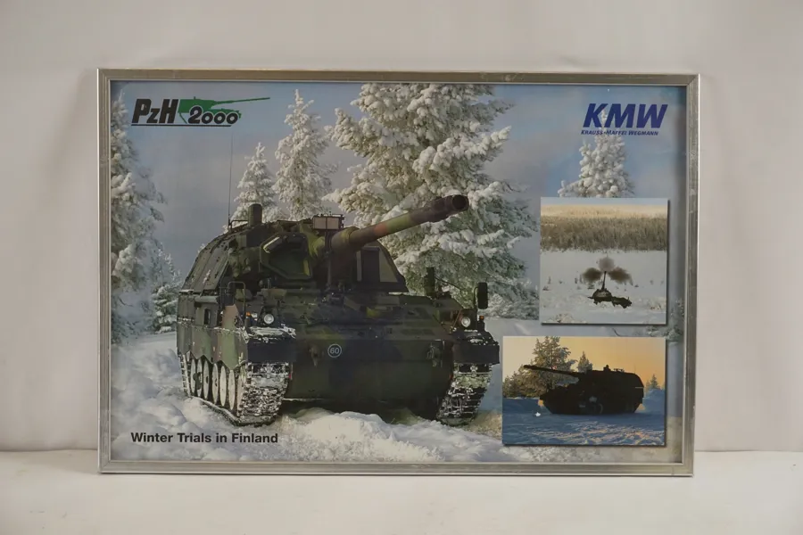 Affisch militär, PzH2000, 62x42cm. M24/
