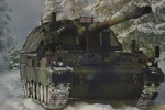 Affisch militär, PzH2000, 62x42cm. M24/