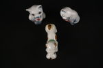 Porslinsfiguriner, katter & hund. G108/