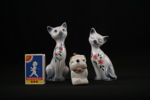 Porslinsfiguriner, katter & hund. G108/