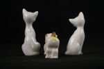 Porslinsfiguriner, katter & hund. G108/
