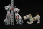 Porslinsfiguriner, katter & hund. G108/