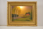 Sommarlandsskap 38x31 handmålad. M5/
