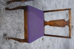3st stolar med lila stoppad sits. B154/