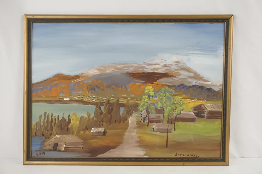 A.H, Åreskutan, målning, 75x54. M45