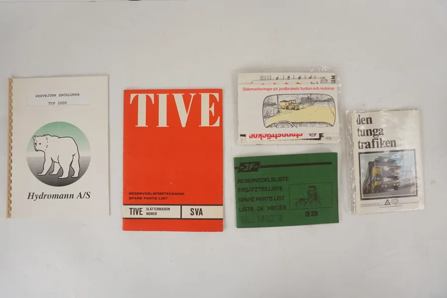 Manueller, JF Frabriken omfattande maskinprogram mm. A246