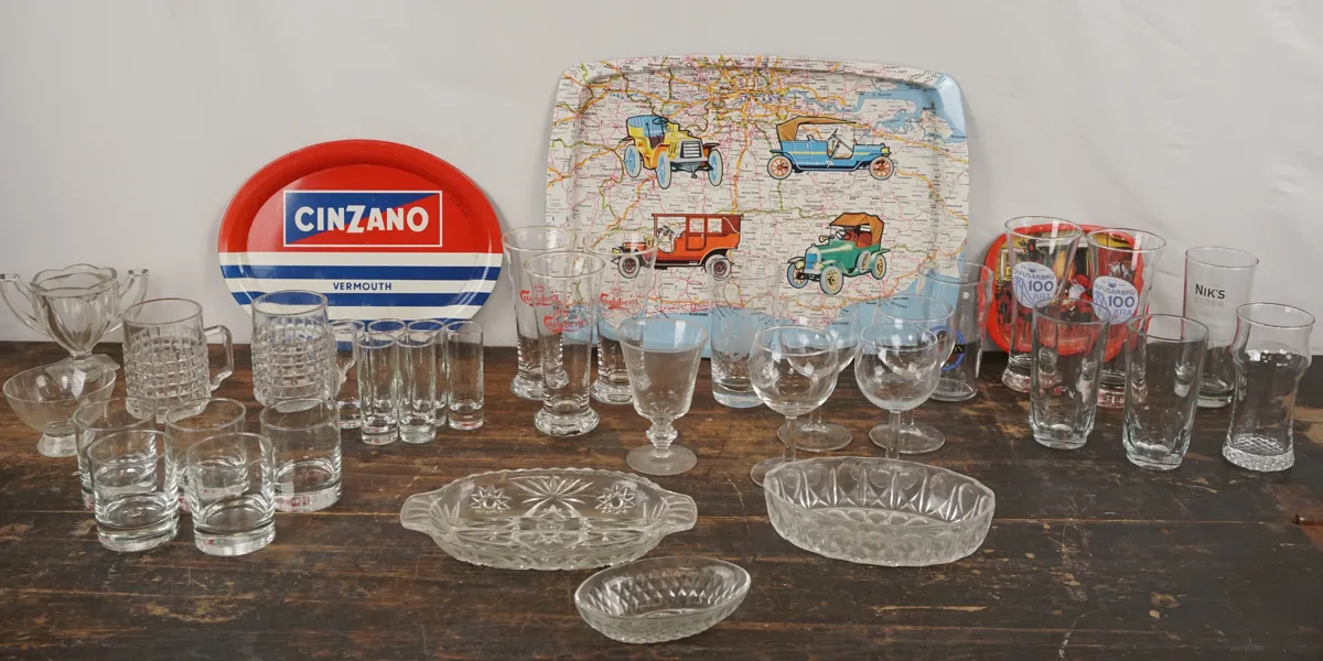 CinZano Vermouth bricka, glas mm. Bc290