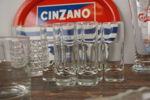 CinZano Vermouth bricka, glas mm. Bc290