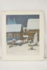 Harald Wiberg, nattvinterlandskap, tryck, 32x39. M58
