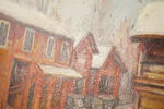 C. Ahlmark, vinterlandskap, målning, 59x51. M62