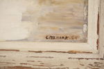 C. Ahlmark, vinterlandskap, målning, 59x51. M62