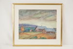 E. Henningson, landbygd, målning, 50x43. M70