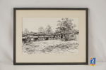 Arne Edlund, Lillhärdalsgården, tryck, 50x38. M71