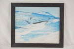 Snöigt bergslandskap, målning, 52,5x44,5. M78